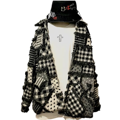 Mismatch NYC/Oversized Boa shirts Jacket