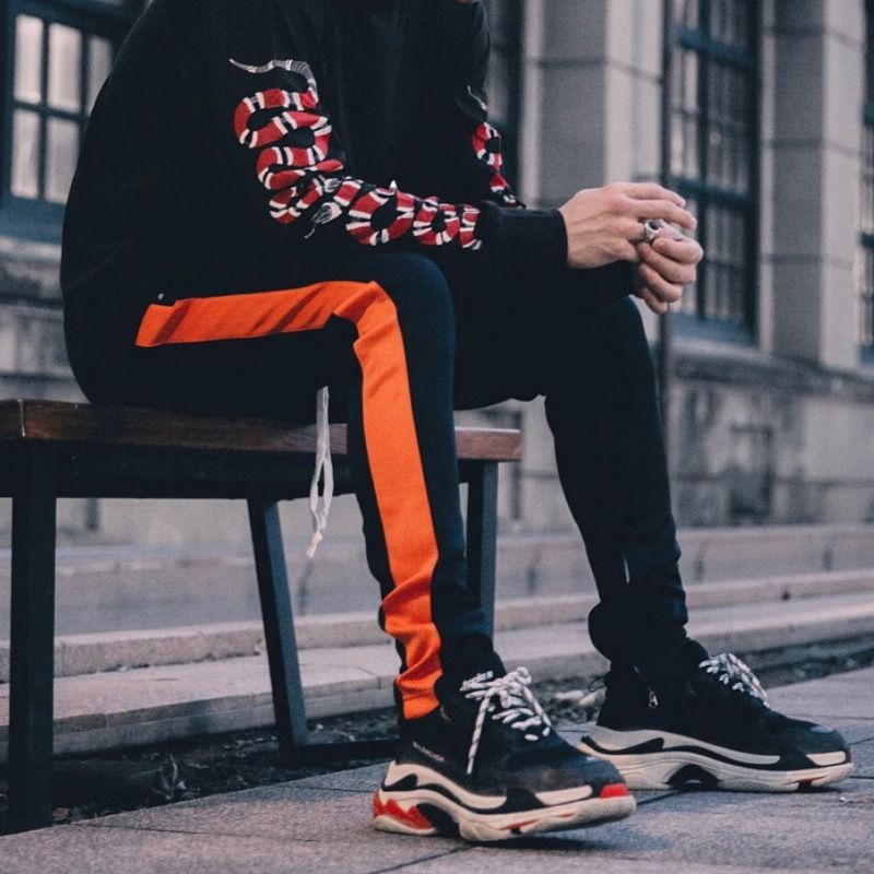 EPTM/トラックパンツ Black×Orange | BINGOSTAR ・ ビンゴスター