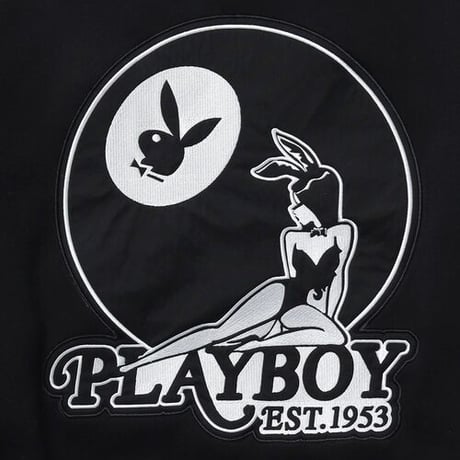 Playboy/Embroid Crewneck Sweatshirts "BLACK"