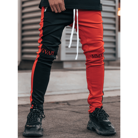 GUAPI/FUSION Track Pants　RED×BLACK