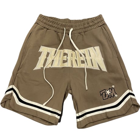 Mismatch NYC/Appliqué basketball Shorts BROWN