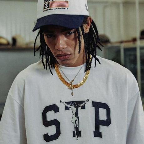 SAINT PAIN/STP LOGO Tee WHITE