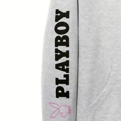 Anti Social Social Club × PLAYBOY/LOGO Hoodie GREY