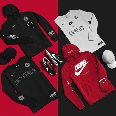 Kendrick Lamar × NIKE/LONG SLEEVE TEE RED
