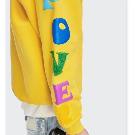 WOSS.official/mix color LOGO Crewneck