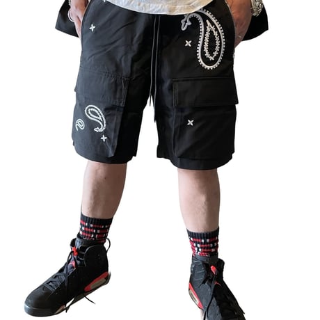 EPTM/Paisley SHORTS "BLACK"  (SET UP)