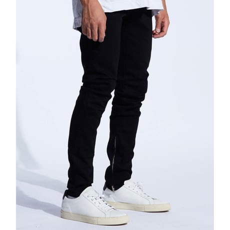 Crysp Denim/Black Zip denim(no damage)