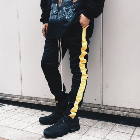EPTM/トラックパンツ　Black×Yellow