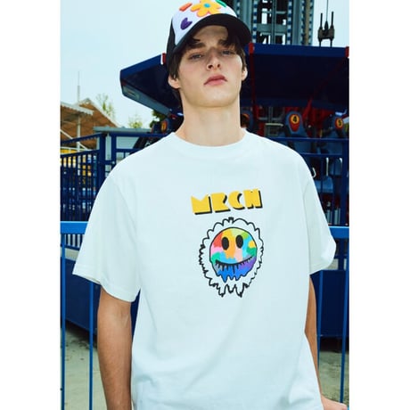 MISTER CHILD/ Rainbow SMILE Tshirts "WHITE"