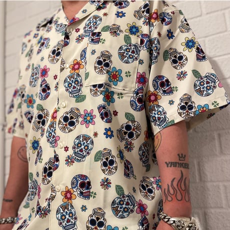 RE NEW/Mexican skull summer shirts