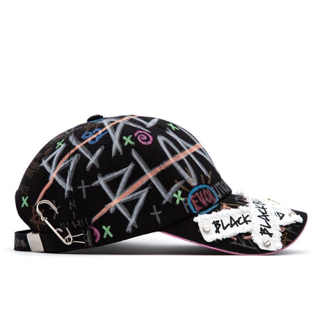 BLACK BLOND/Plate Logo CUSTOM CAP 