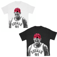 RODMAN official brand/Hair Pink Tshirts