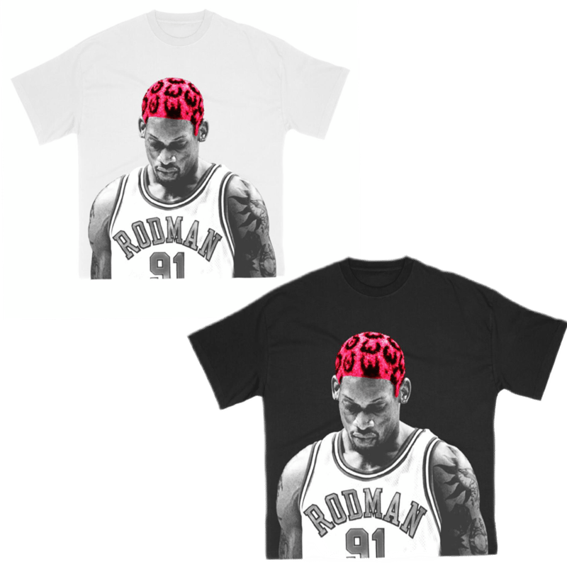 RODMAN グラフィックTシャツ Lサイズ USA製 Dennis Rodman Tシャツ XLサイズ NBA デニスロッドマン - メルカリ