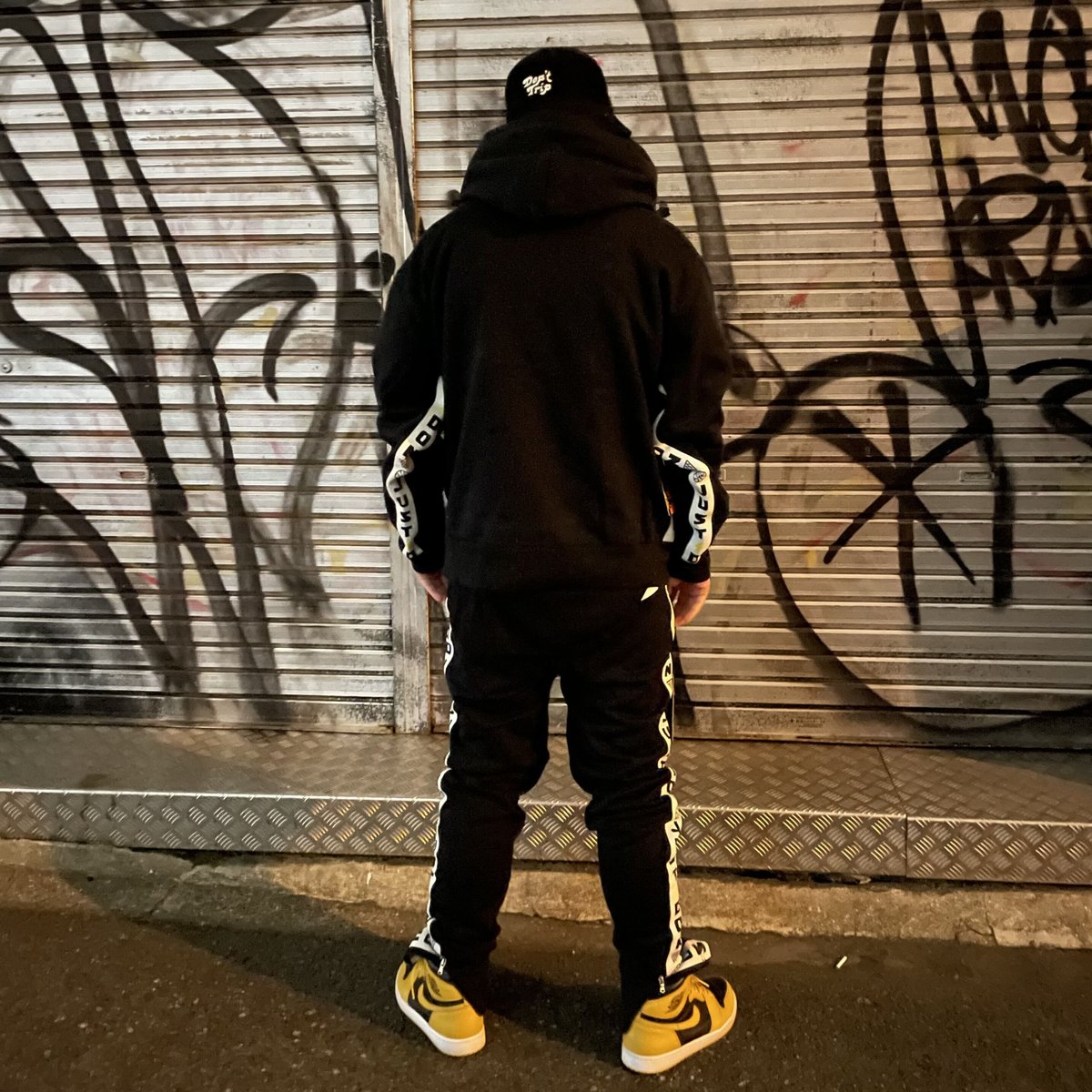 ALL CITY by Just Don / Logo Hoodie white line