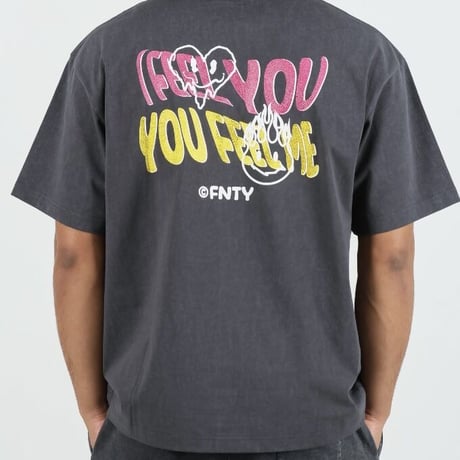 FNTY/  I FEEL YOU TSHIRTS "VINTAGE  BLACK"