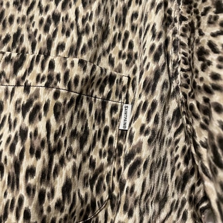 SAINT PAIN/Small Leopard Shirts BROWN