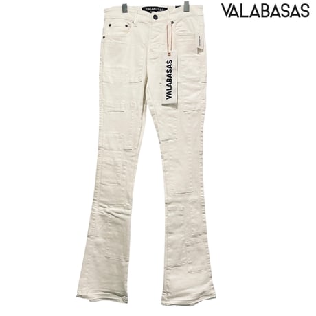 VALABASAS / BRICKS Stack Denim  "WHITE"