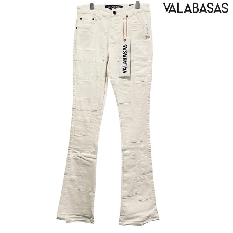 VALABASAS ホワイト ブーツカットデニム 30 VALABASAS ホワイト ブーツカットデニム - メルカリ