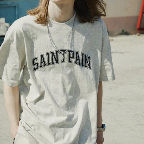 SAINT PAIN/Lord Arch  LOGO Tee OATMEAL