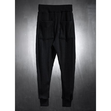 By The R/ Summer Knit Pants SET UP "BLACK"