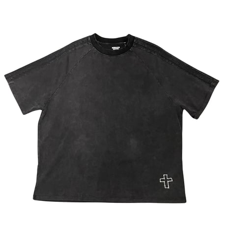 Mismatch NYC/Washed cross Tee  "BLACK&PINK" (SET UP)