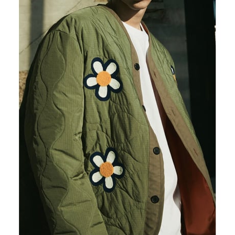 MISTER CHILD/Flower Quilted  Jacket "KHAKI"