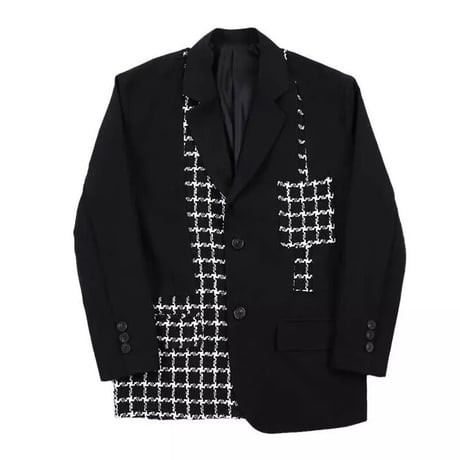 Mismatch NYC/ tweed tailored Jacket