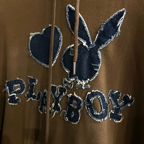 Playboy/Denim bunny Hoodie "Brown"