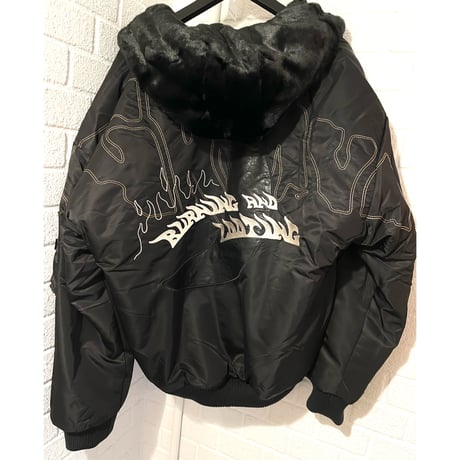 GRMY/FUR BOMBER JACKET (REVERSIBLE)