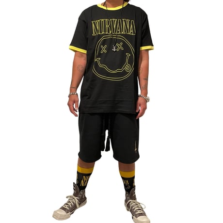 Nirvana/Official twotone Tshirts BLACK