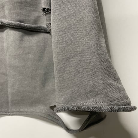 Mismatch NYC/Damage layered crewneck  "Washed GRAY "