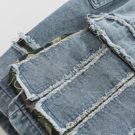 Mismatch NYC/Denim Pocket Shorts
