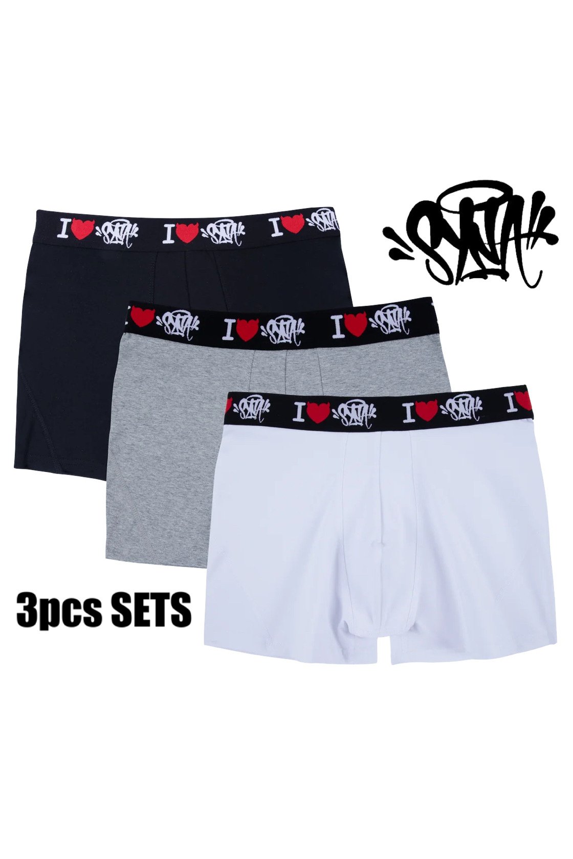 下着・アンダーウェア Synaworld I HEART SYNA 3 PACK BOXER XS SYNA WORLD / I♡Syna underwear (3pcs Sets) | BIN
