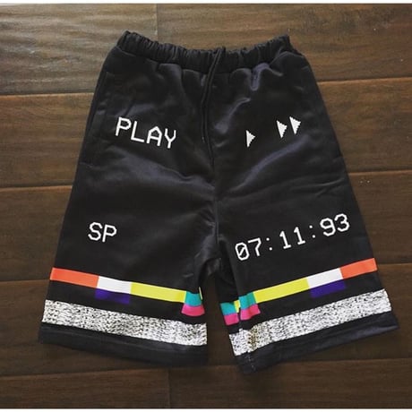 3hunna Hollywood /VHS Shorts Black