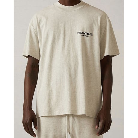 ESSENTIALS  fear of god /Logo Tshirt  "light oatmeal"