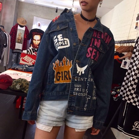 Ryan Hawaii/Hand Paint Denim Jacket　デニム