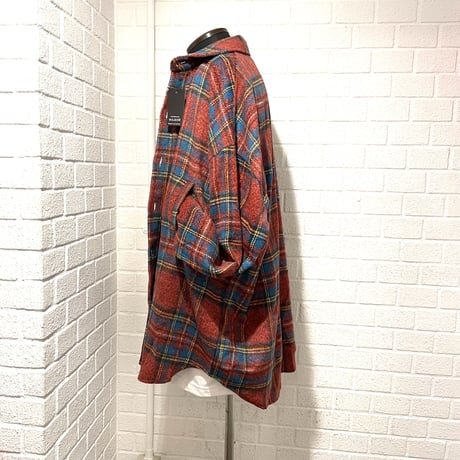 Mismatch NYC/Oversized Flannel shirts  RED