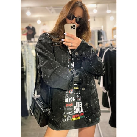 VALABASAS / Rhinestone Denim Jacket