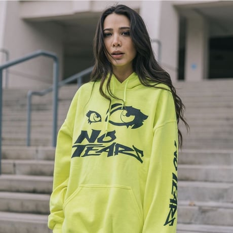 Petals and Peacocks/No Tears Hoodie Neon Yellow