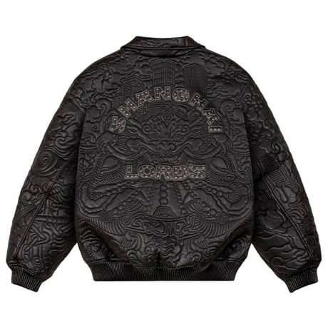 GRMY/ SAMPANS LEATHER JACKET  BLACK