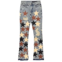 RockStar Original / STAR patch flare denim
