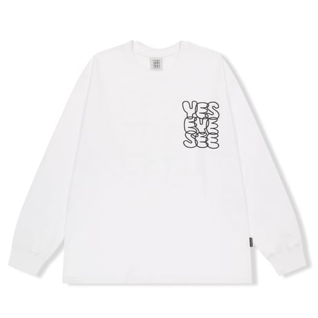 YESEYESEE/ Big Logo LongSleeve Tee WHITE