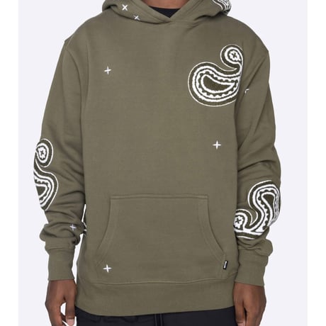 EPTM/PAISLEY  HOODIE ”OLIVE”