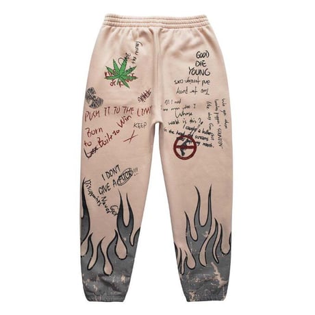 FNTY/Flying FLAME PANTS CREAM