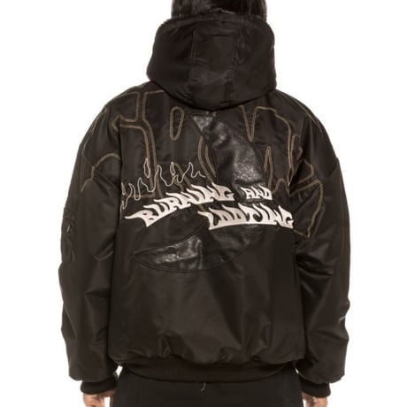GRMY/FUR BOMBER JACKET (REVERSIBLE)