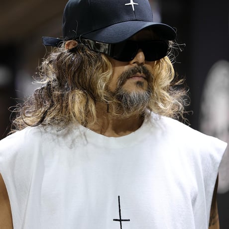 By The R/ Cross Paint Cotton Vest WHITE