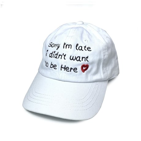 1st class living/i am late cap ホワイト
