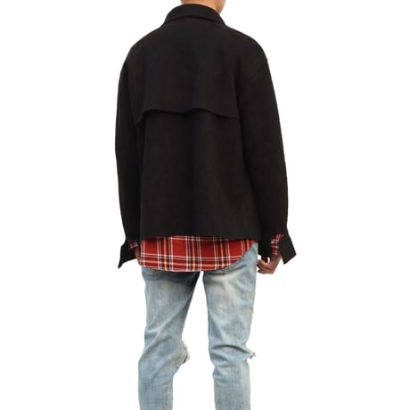 URKOOL/SUEDE Shirts JACKET  BLACK