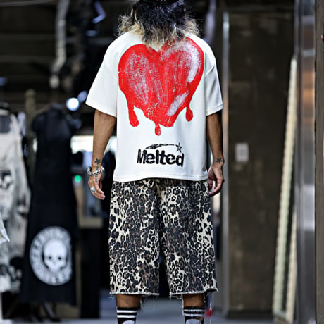By The R/ Heart thermal Tee "CREAM/ BLACK"