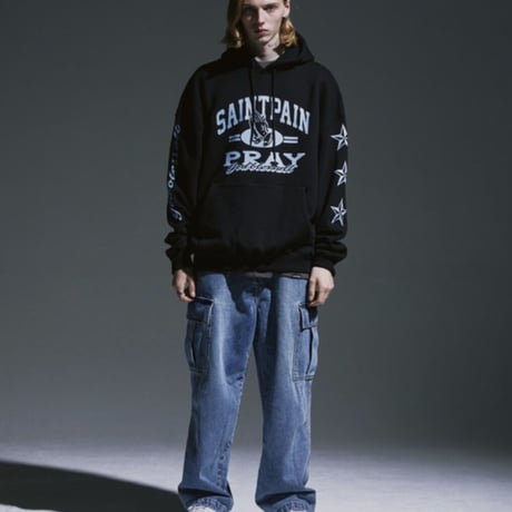 SAINT PAIN/Pray Hands Hoodie "BLACK"